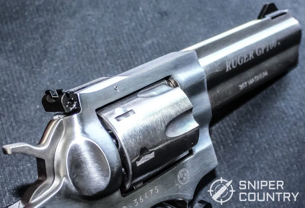 Close up shot of the Ruger GP100