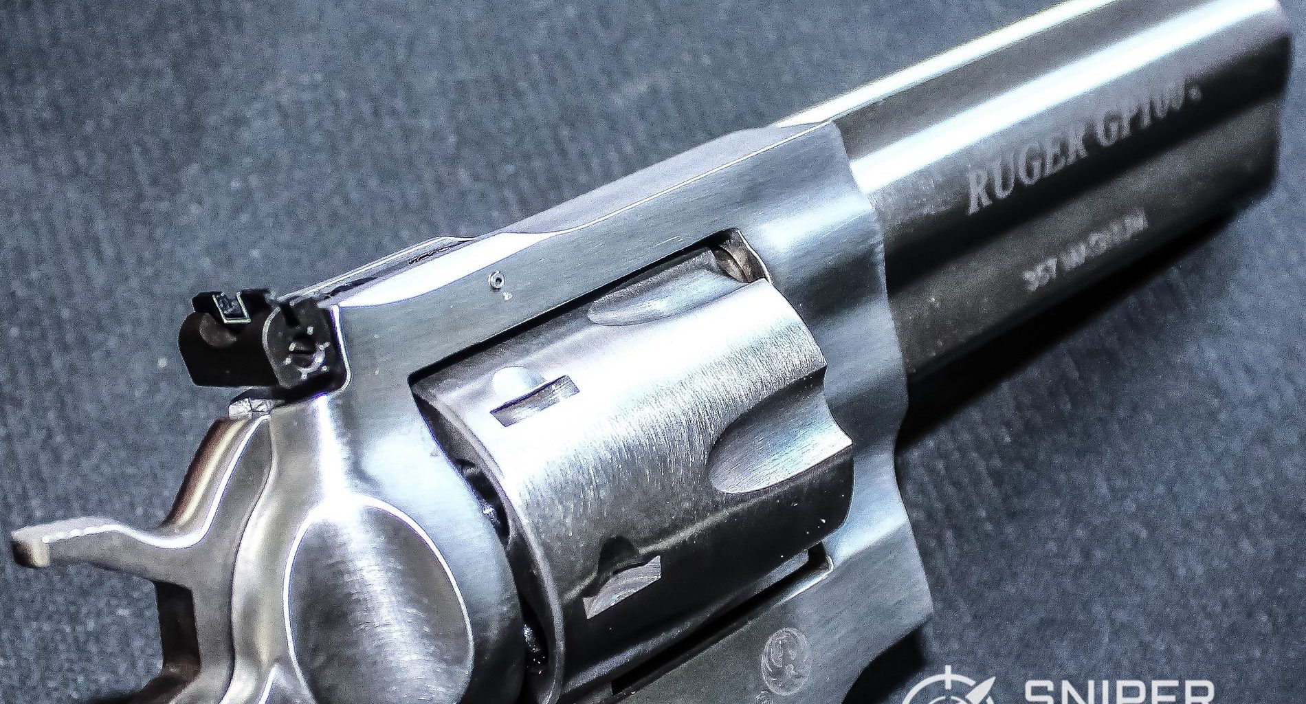 Close up shot of the Ruger GP100