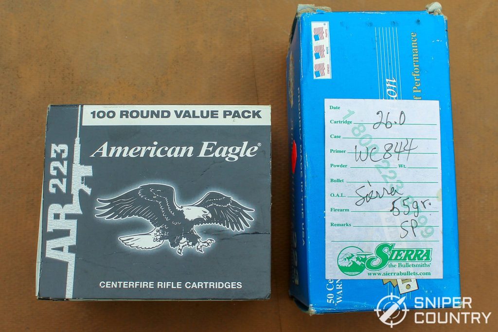 Ruger MPR ammo close up (American Eagle Centerfire Rifle Cartridges and Sierra WC844)