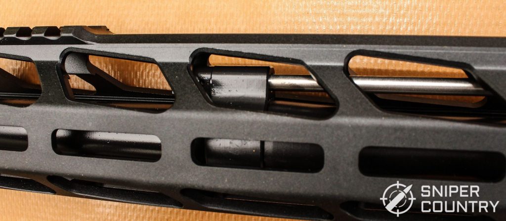 Ruger MPR gas block close up