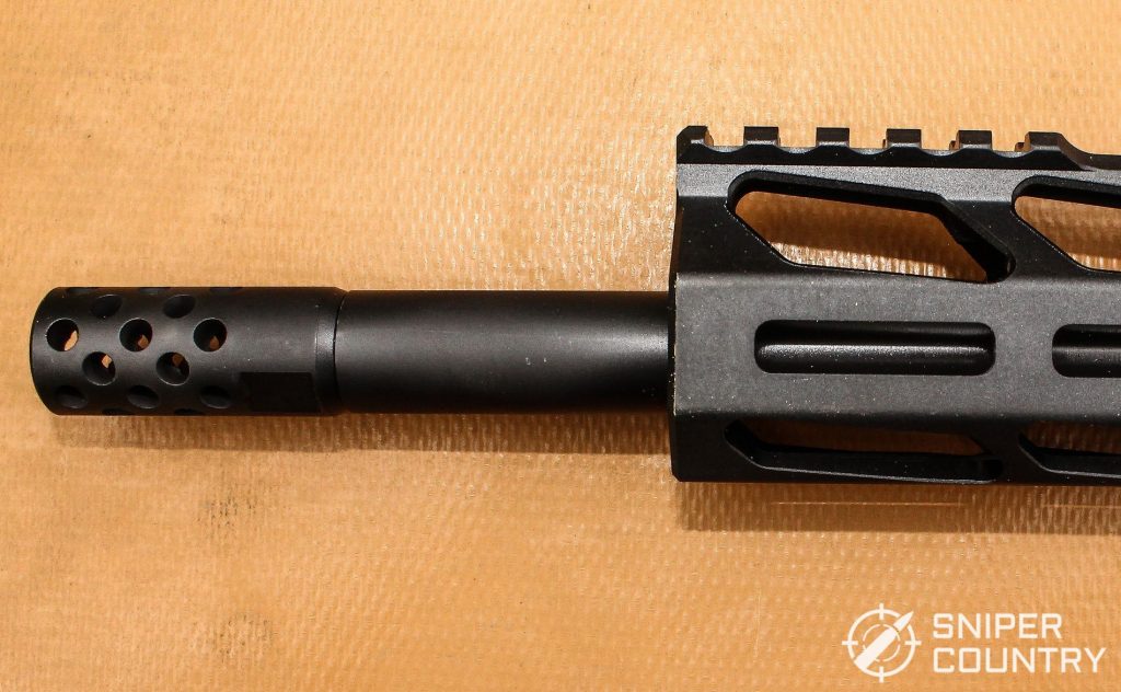 Ruger MPR muzzle brake close up shot