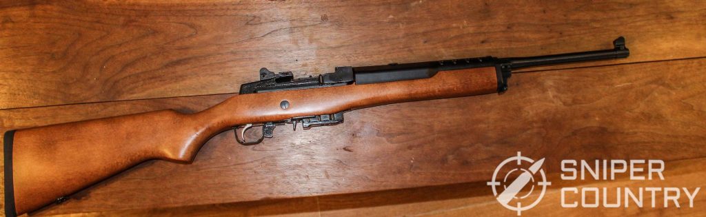 Ruger Mini-14 with magazine on the right