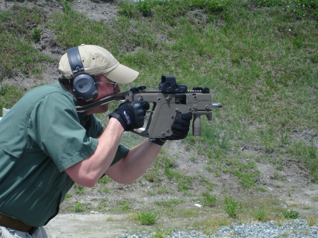 KRISS Vector SMG A Man Using The KRISS Vector SMG