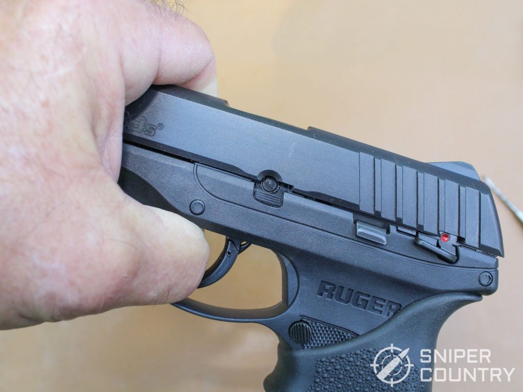 Ruger EC9s takedown position