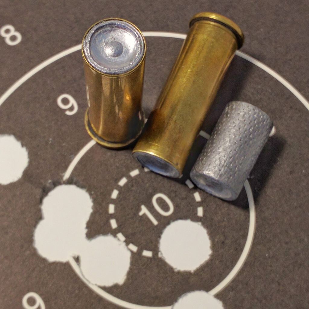 A close-up shot of the 38 Special rounds for the Chiappa Rhino 60DS.