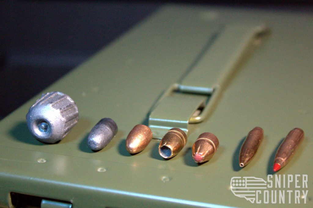 Ammo Side by side 22 lr, 380 acp, 38 spl, 357 magnum, 12ga, 6mm Creedmoor, 308 winchester, 762x39 soviet, 5.56 nato