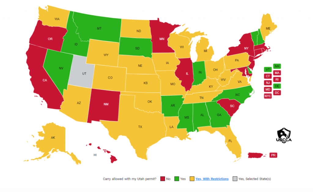 Best Concealed Carry Guns USCCA's CCW Map