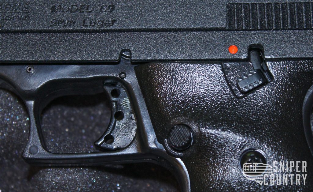 Hi-Point C9 controls close up