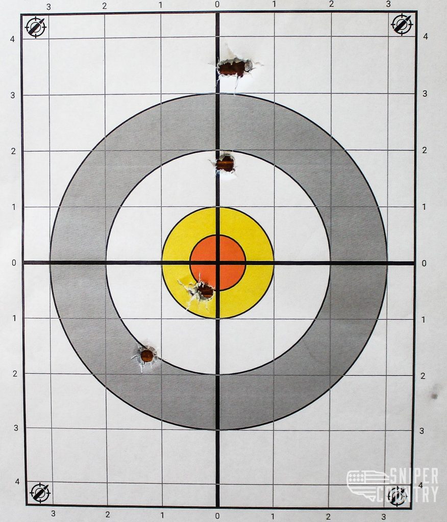 Target shot with Hi-Point C9 9mm using handload ammo