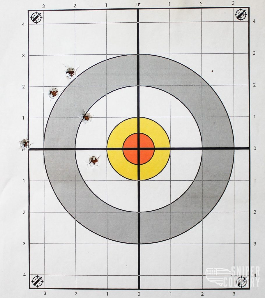 Target shot with Hi-Point C9 9mm using Tula ammo