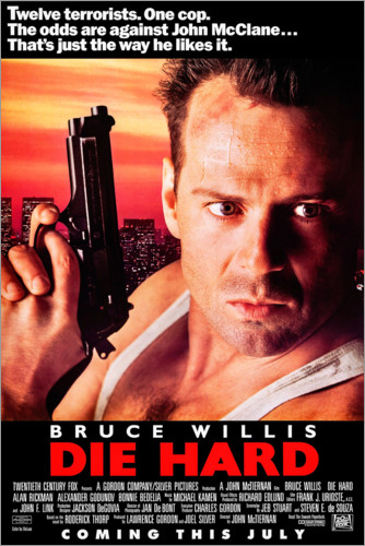 Bruce Willis Die Hard Movie Poster