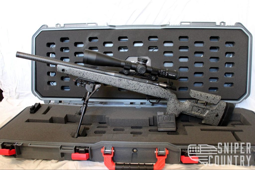 Bergara B-14r Carbon Fiber with a Primary Arms scope, Harris bipod, and Plano case.