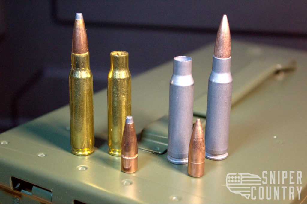 Soft-point .308 ammo and steel-cased ammo