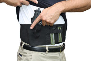 AlphaHolster Belly Band Gun Holster with Dual Magazine Pouch1