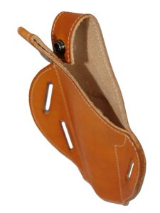 Barsony Saddle Tan Leather Concealment Pancake Holster